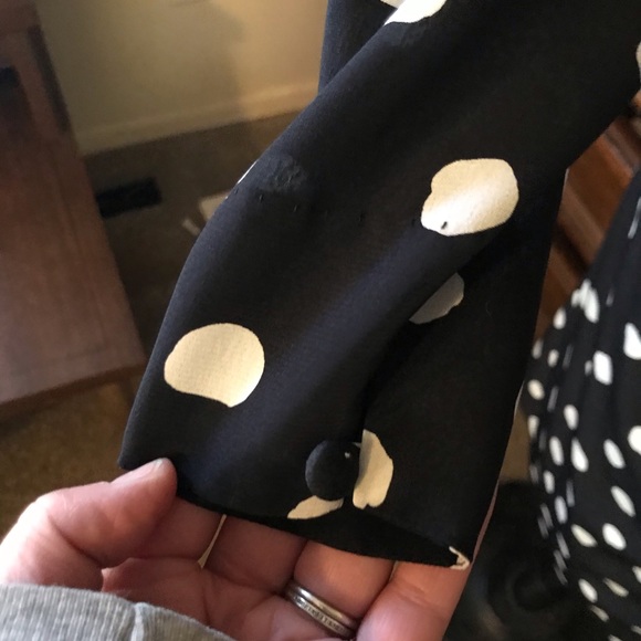 Vintage Frances Henaghan Lord& Taylor Classic Polka Dot Wrap Dress - Picture 2 of 9